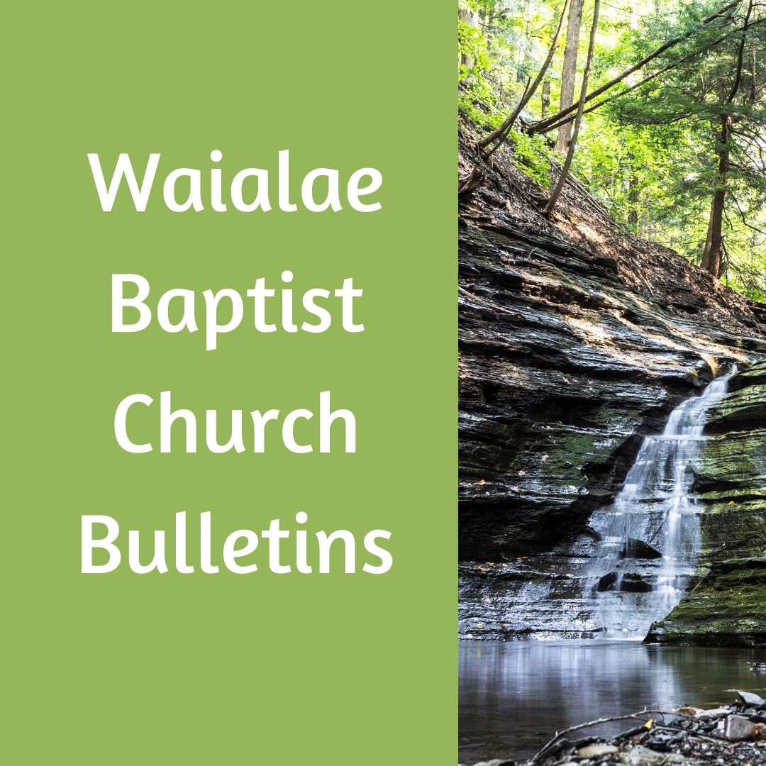 2020 March 08 Weekly Bulletin and Sermon Notes