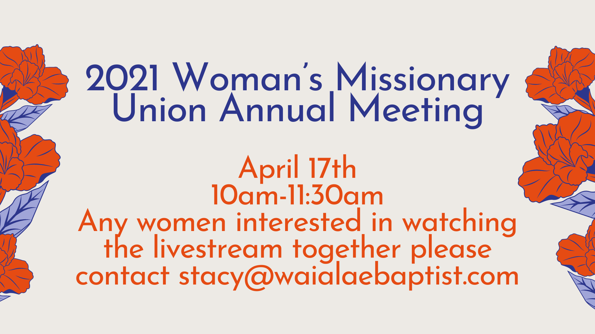 2021 Woman’s Missionary Union Annual Meeting (1)