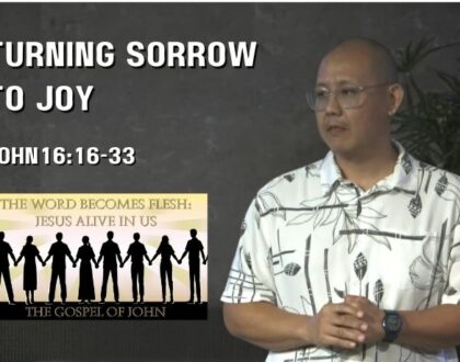 Turning Sorrow into Joy (John 16:16-33)